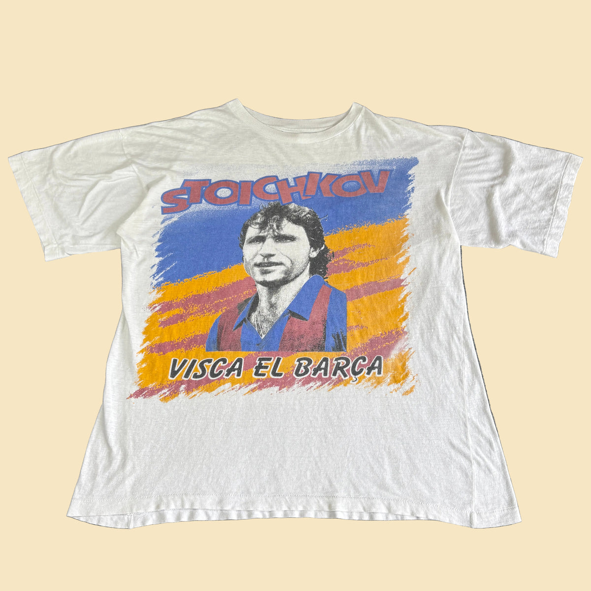 Vintage FC Barcelona Hristo Stoichkov XL