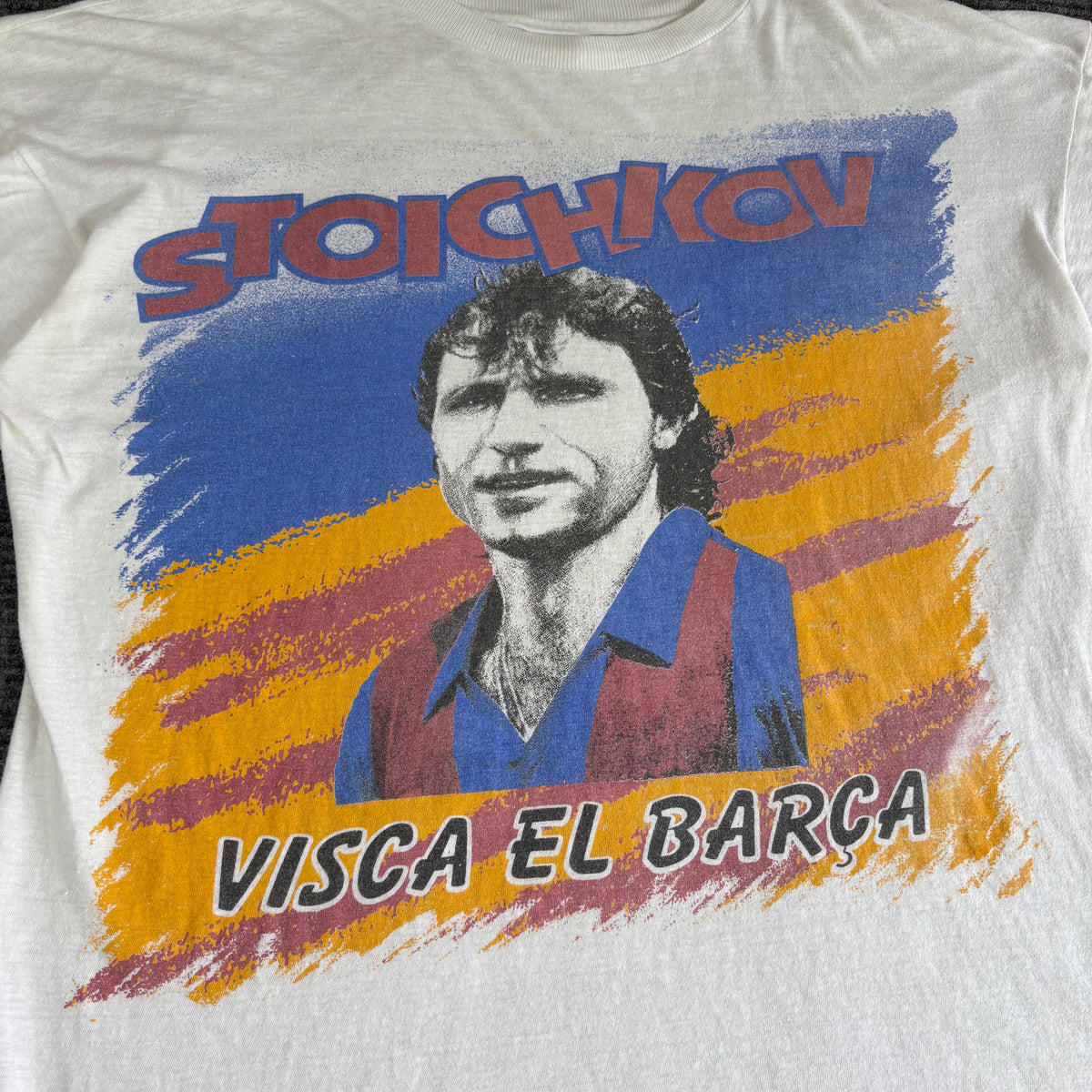 Vintage FC Barcelona Hristo Stoichkov XL