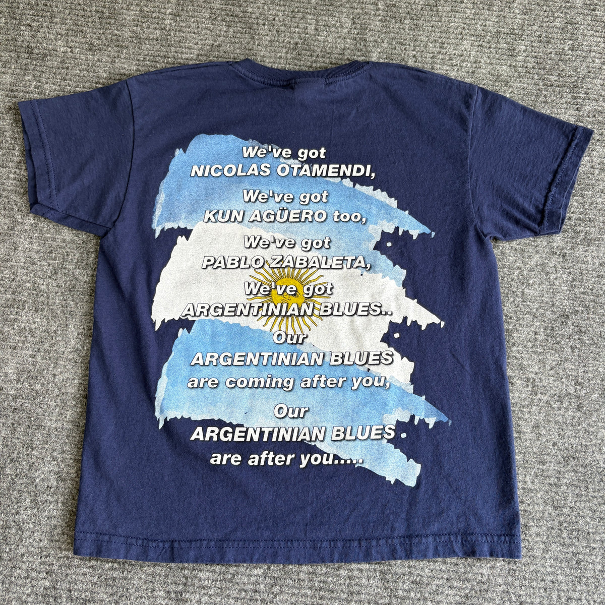 Kids Manchester City Argentina Shirt 7-8 Years