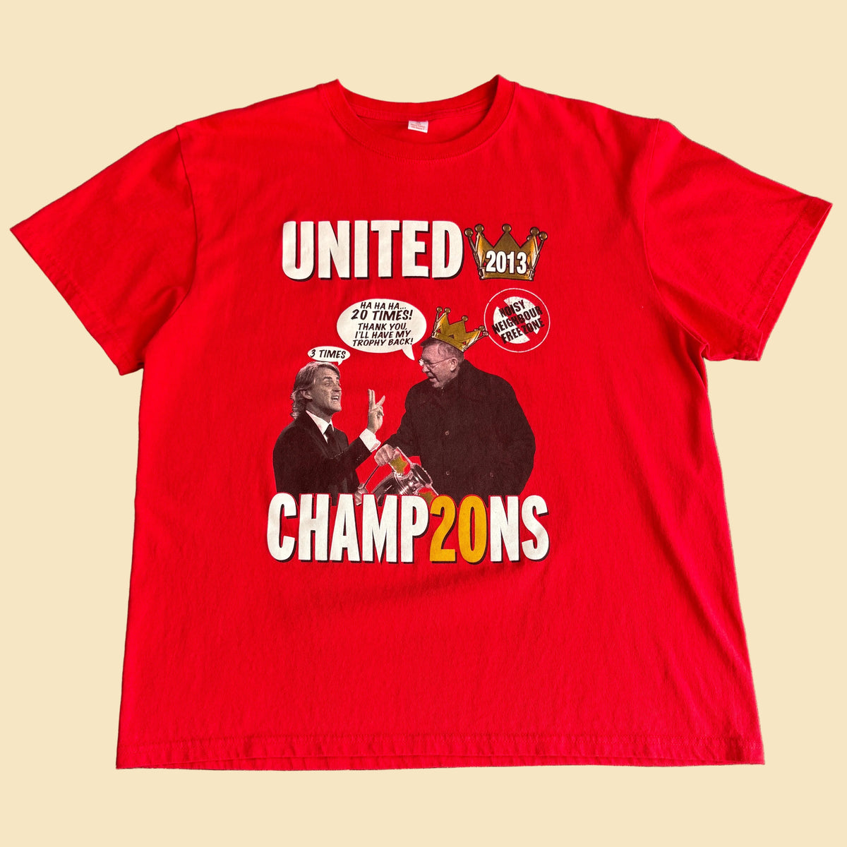 2013 Manchester United Sir Alex Ferguson Champions XL