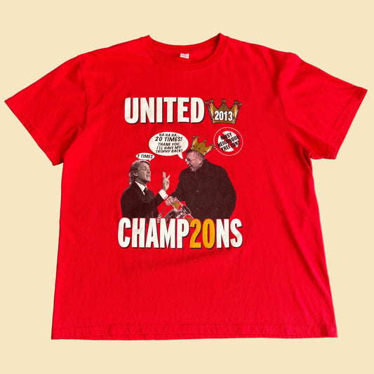 2013 Manchester United Sir Alex Ferguson Champions XL