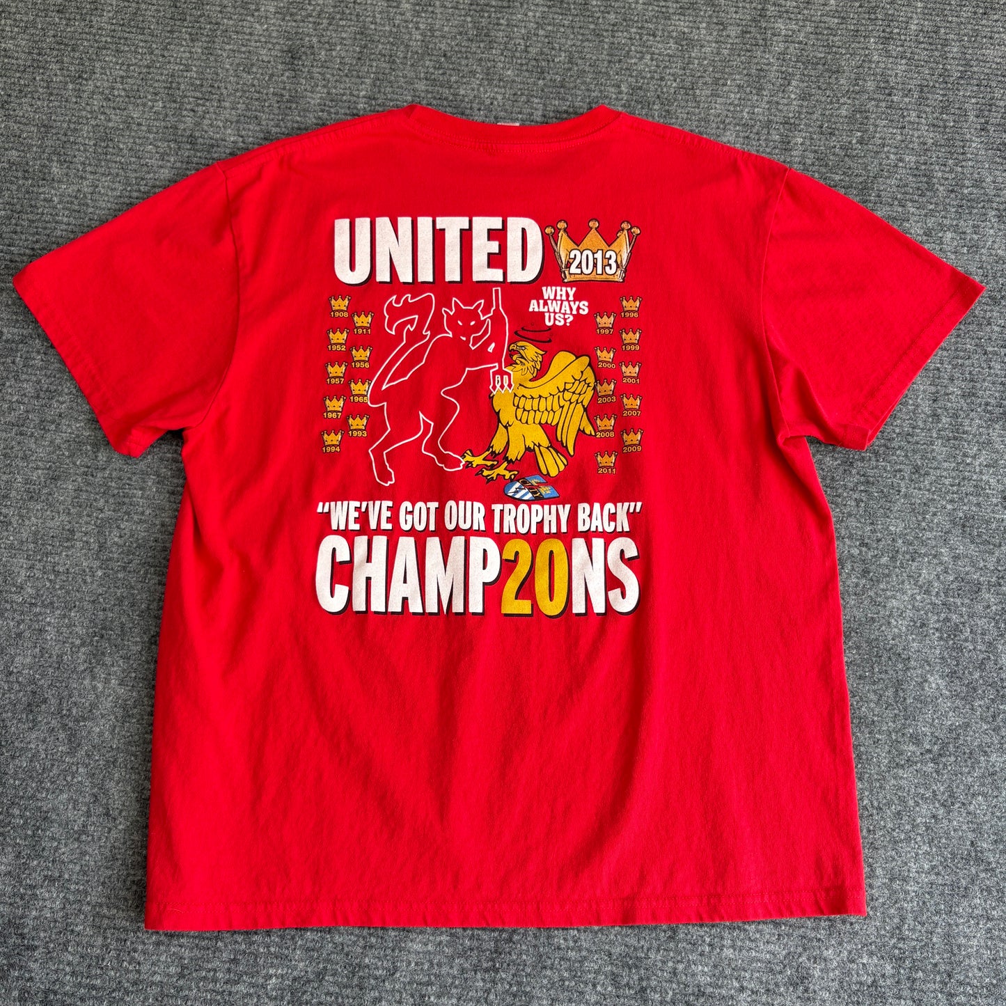 2013 Manchester United Sir Alex Ferguson Champions XL