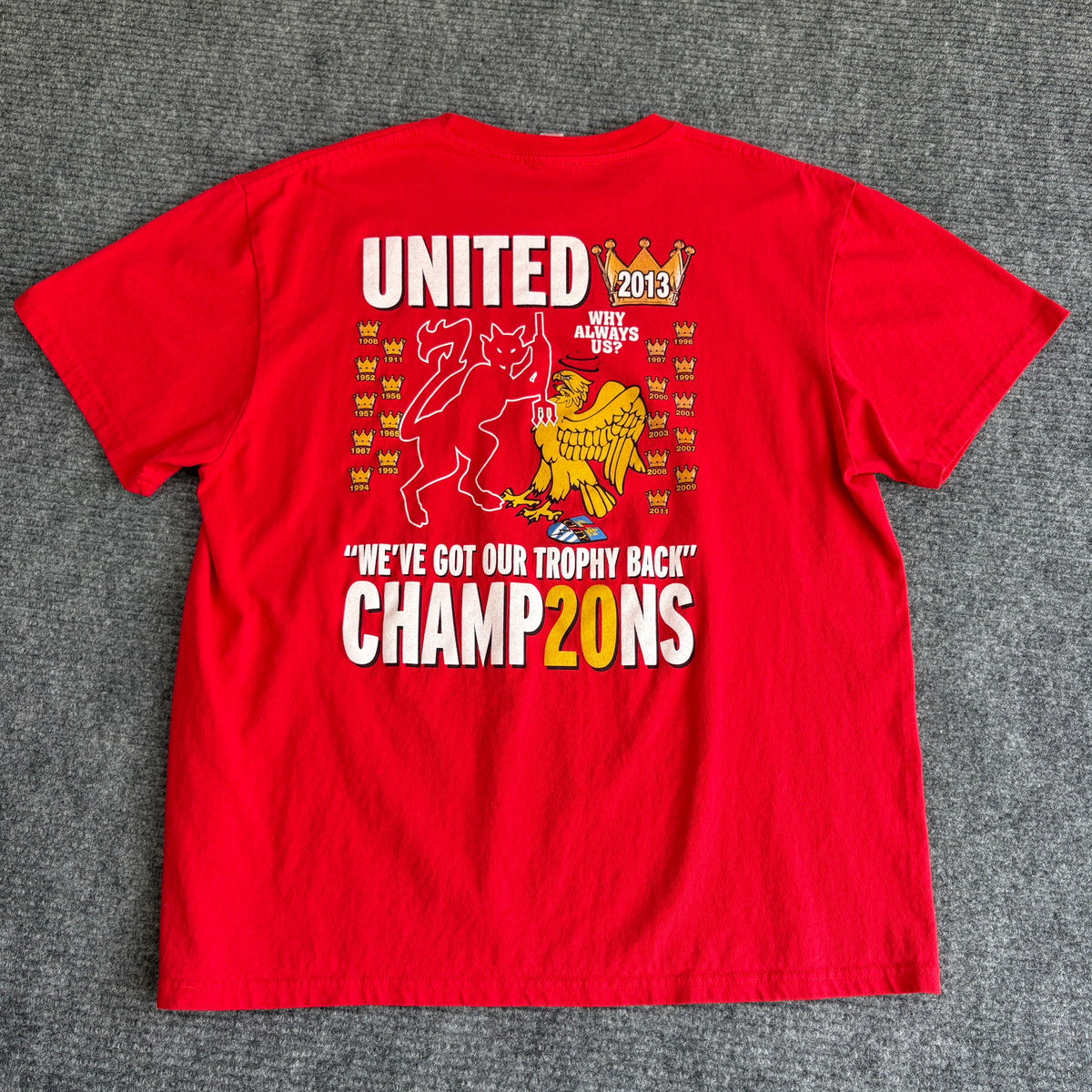 2013 Manchester United Sir Alex Ferguson Champions XL