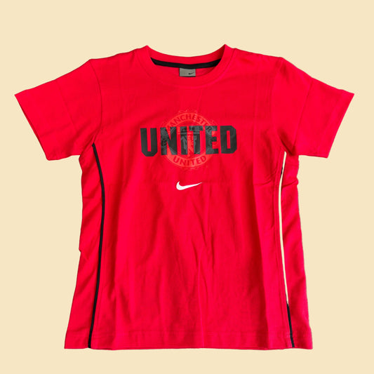 2000s Kids Manchester United Nike Tee S