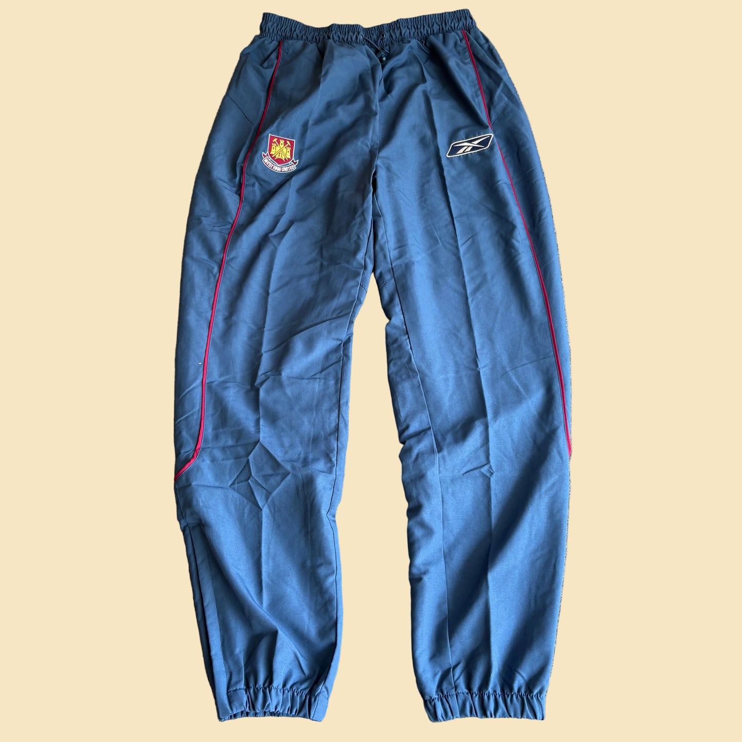 2000s West Ham Reebok Training Pants Medium