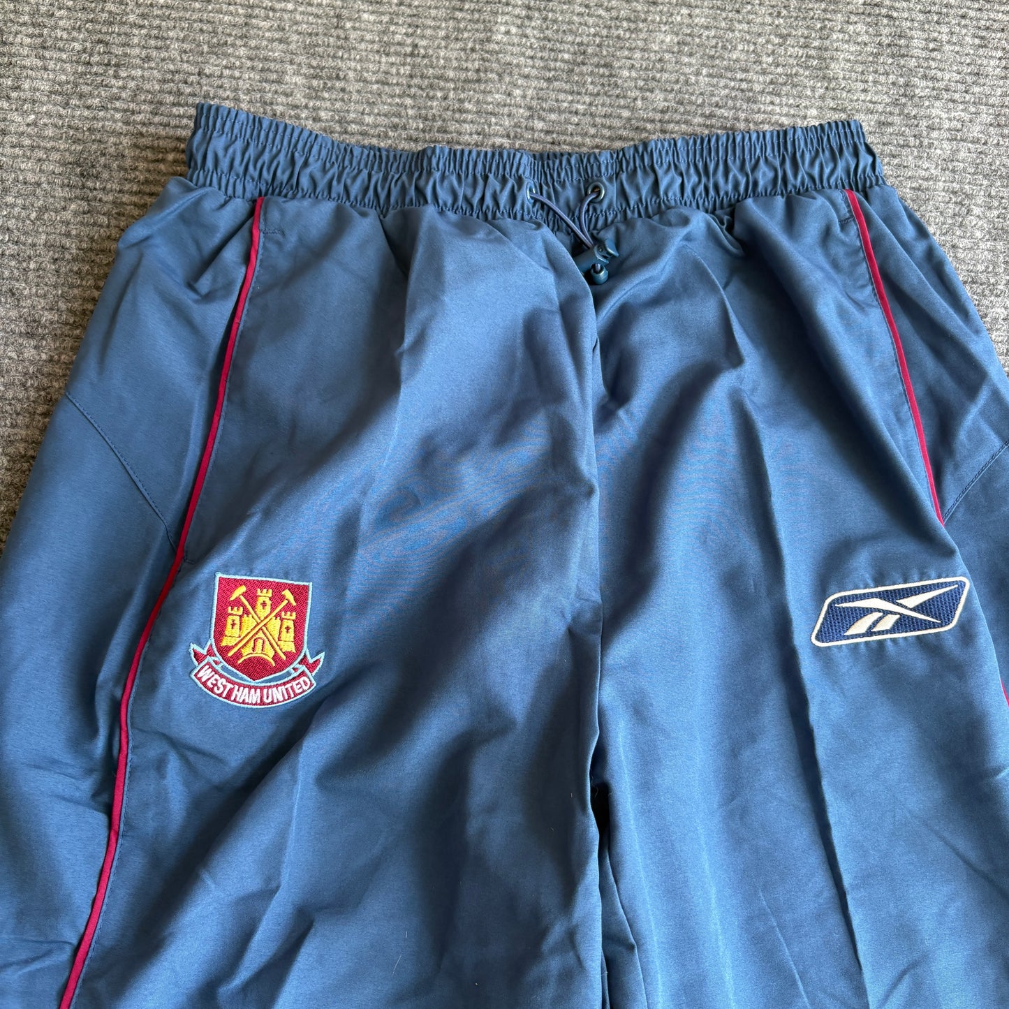 2000s West Ham Reebok Training Pants Medium