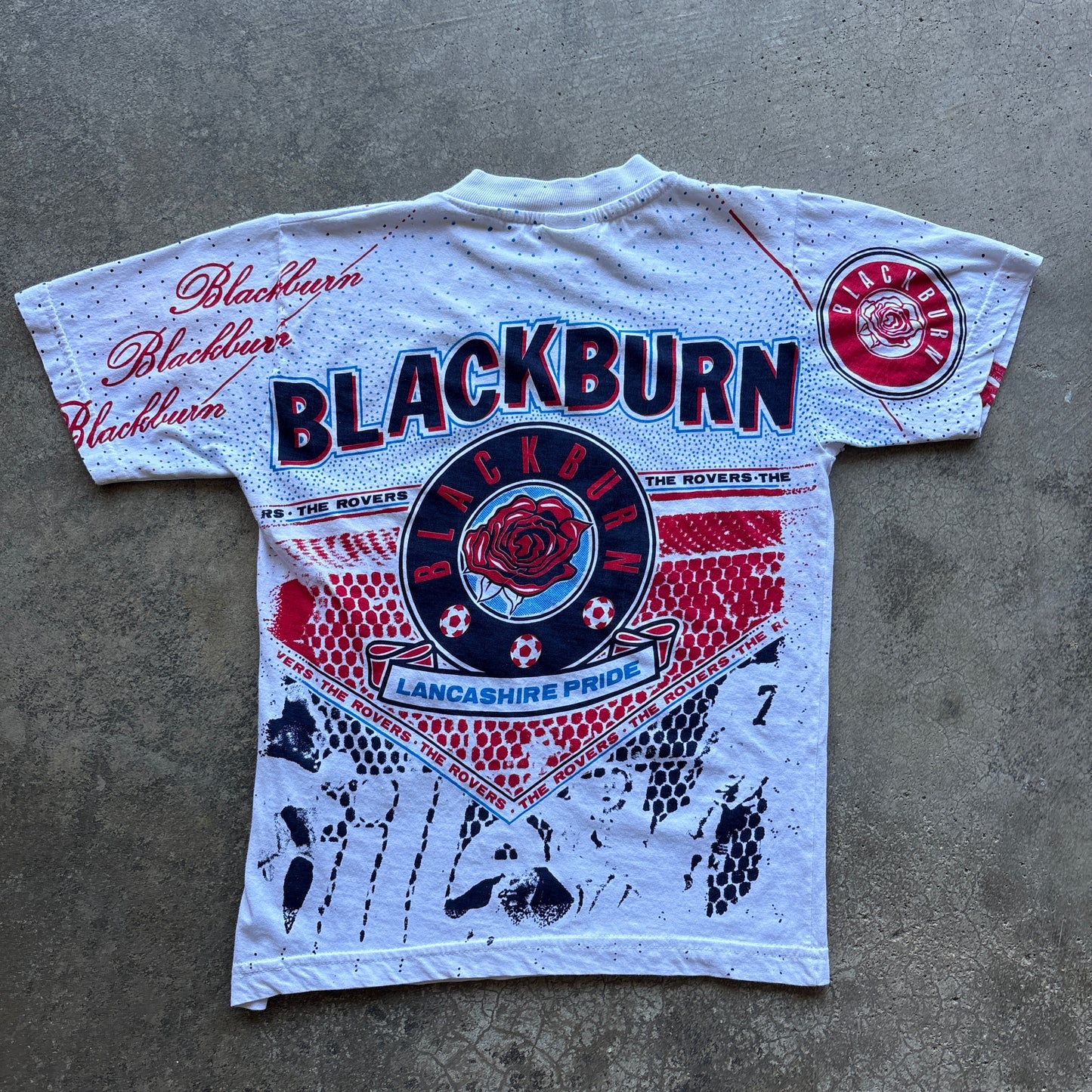 Kids Blackburn Rovers AOP Tee 9-10 Years