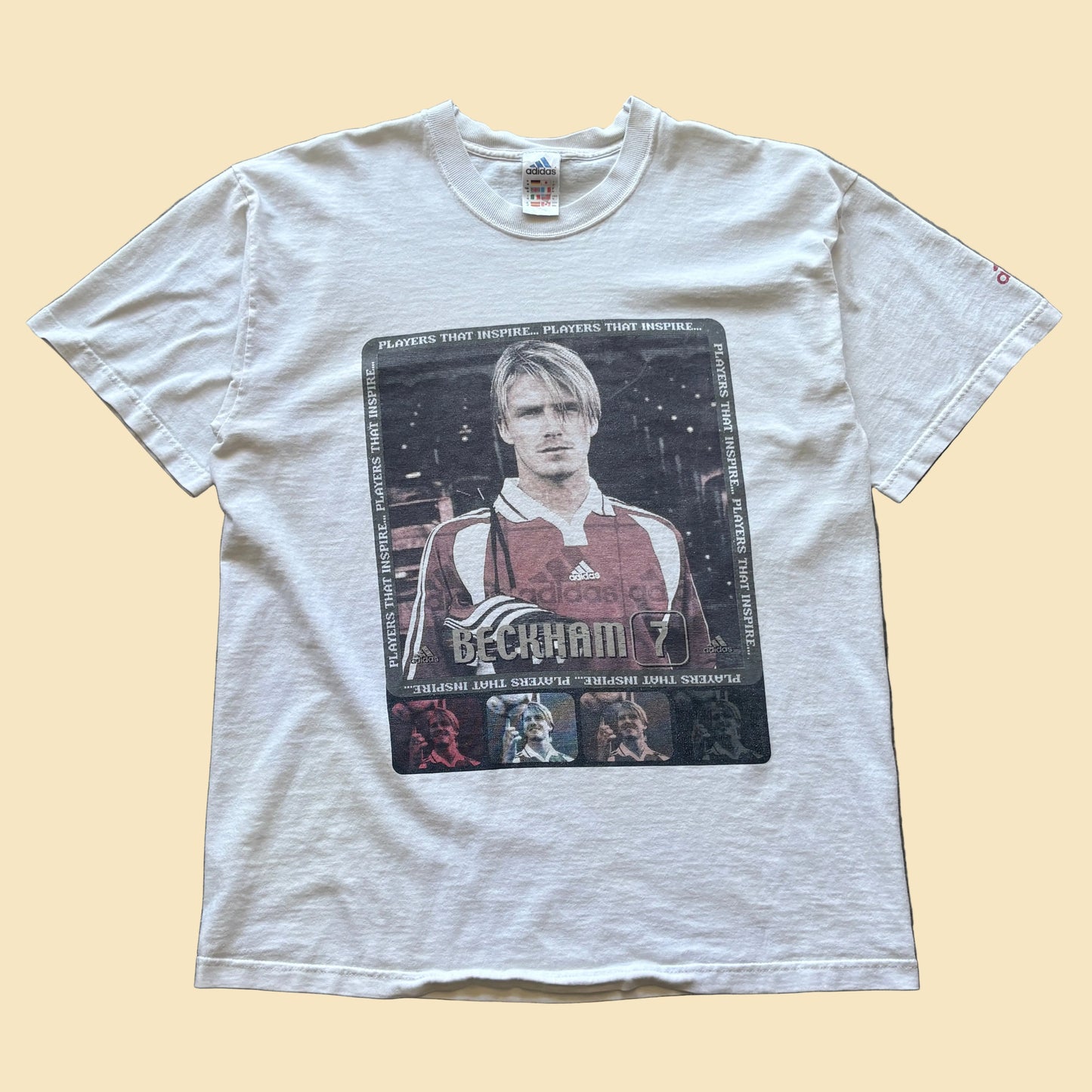 90s Adidas David Beckham Predator Tee M