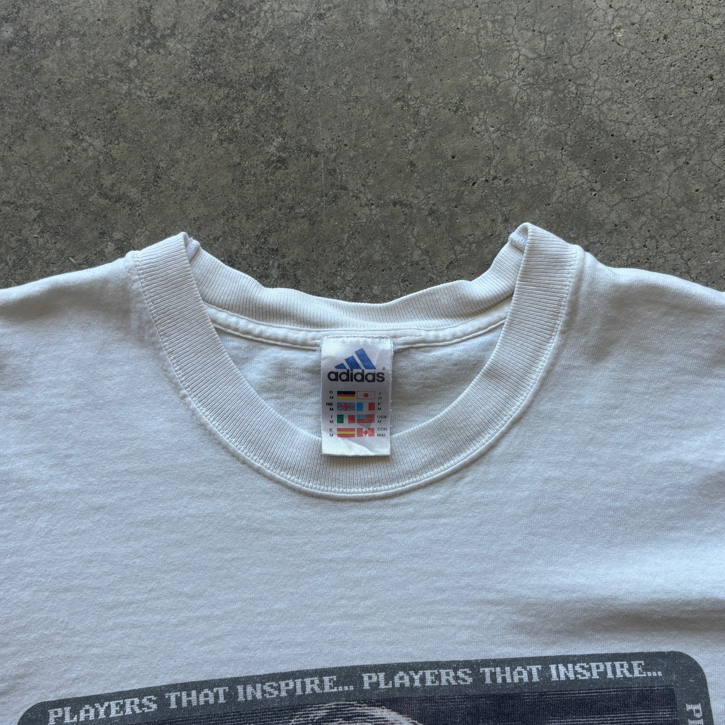 90s Adidas David Beckham Predator Tee M