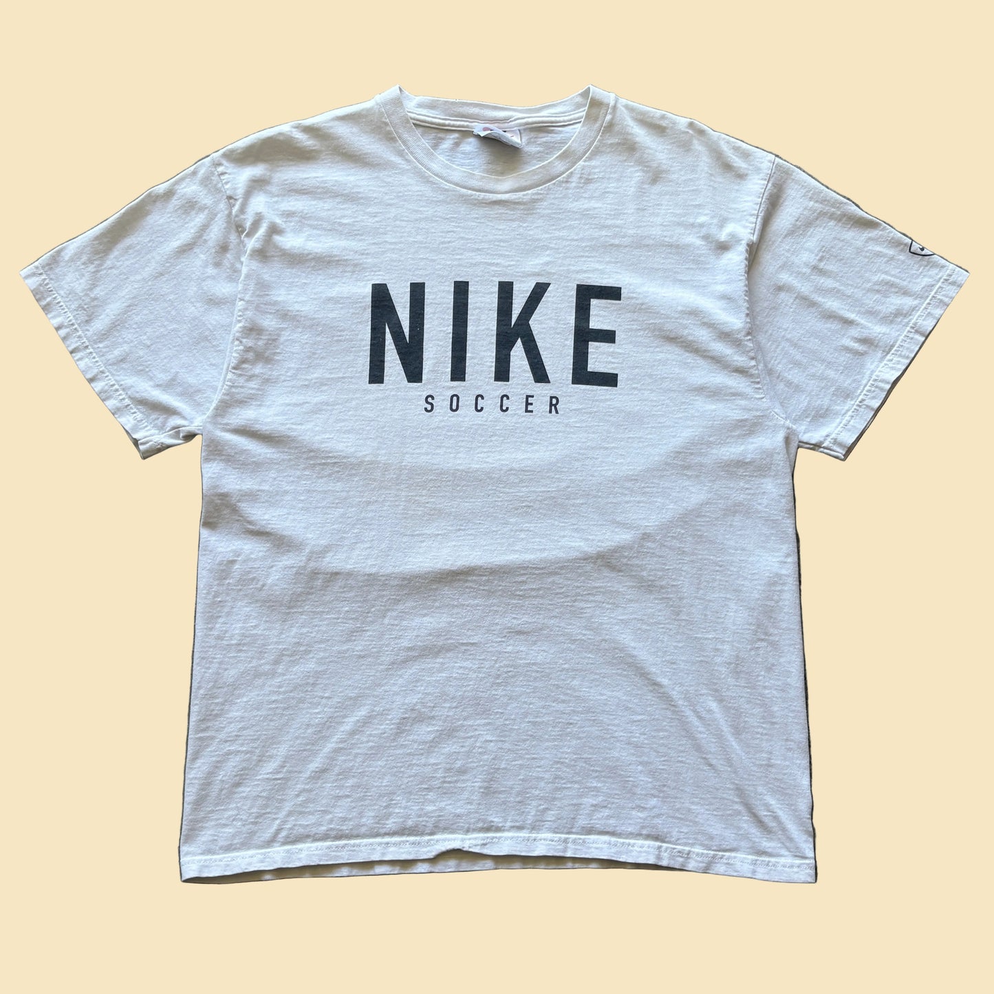 90s Nike Soccer White Tee M