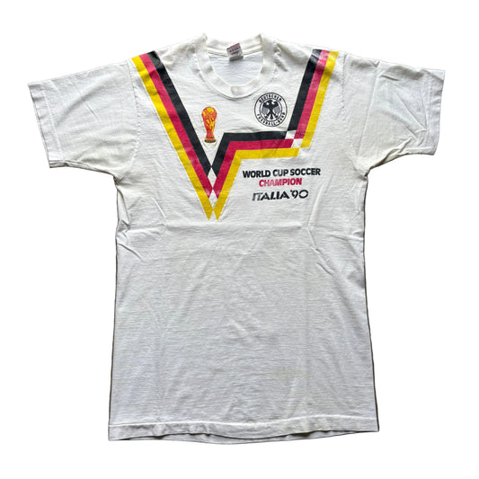 1990 World Cup Germany Champions Full Roster Tee L