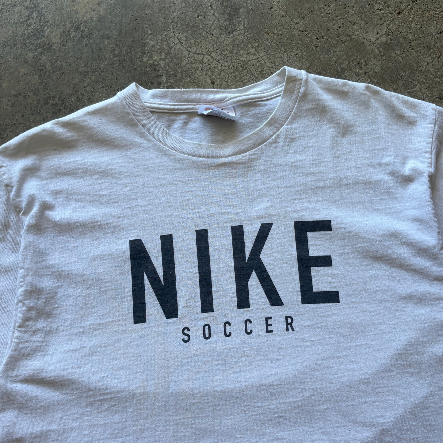 90s Nike Soccer White Tee M