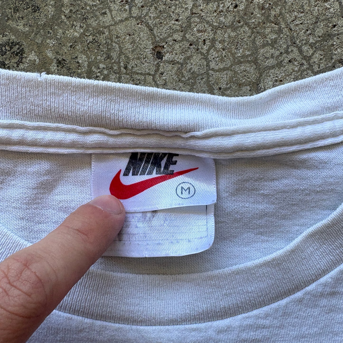 90s Nike Soccer White Tee M