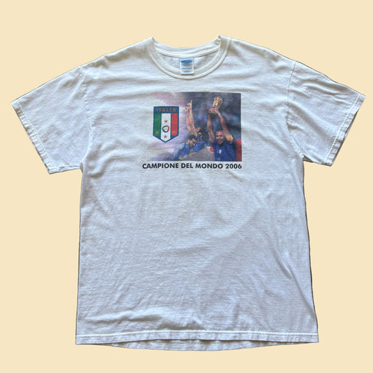 2006 World Cup Italy Champions Tee L