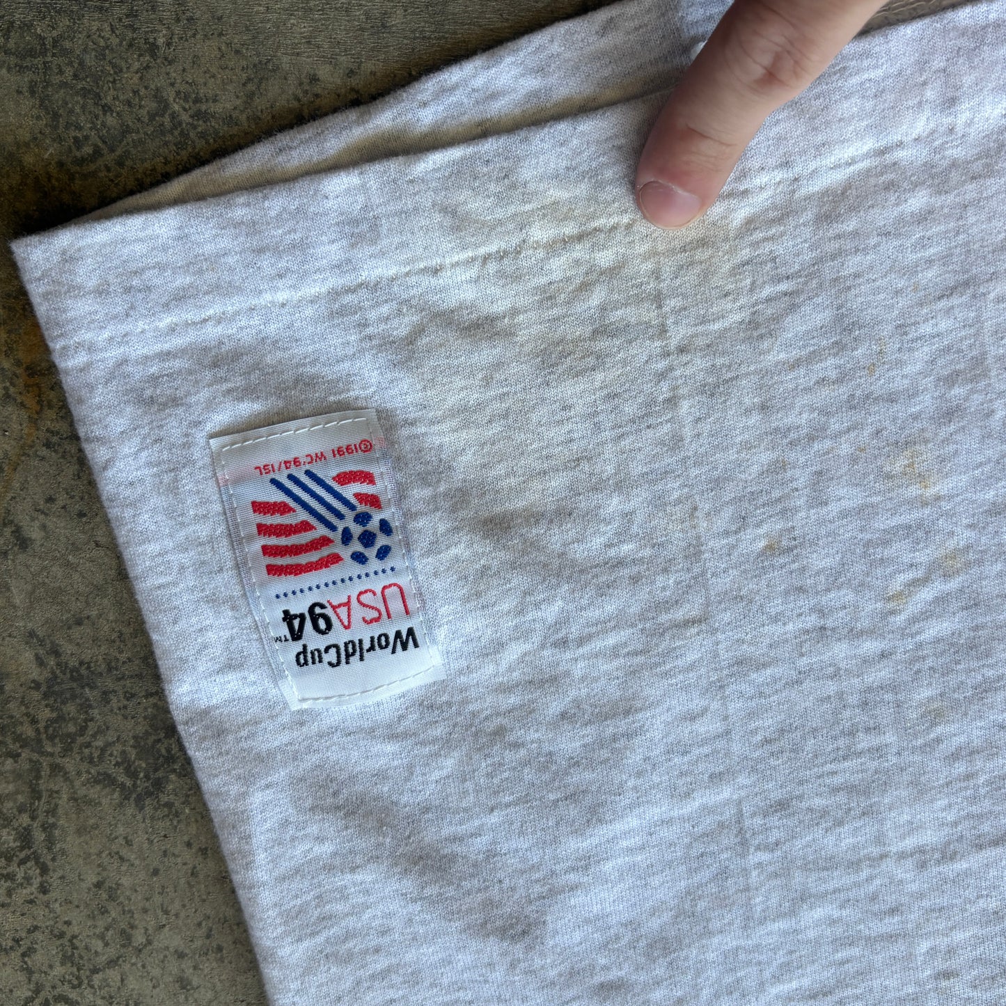 1994 World Cup Big Graphic Grey Tee S