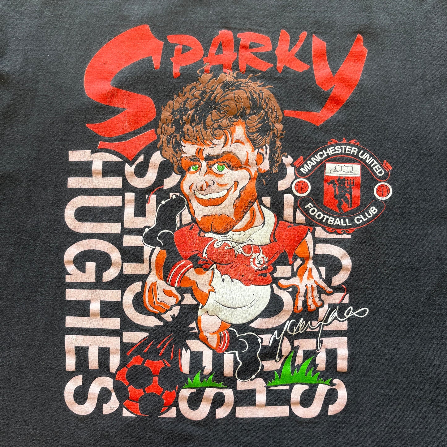 90s Manchester United Sparky Mark Hughes XL
