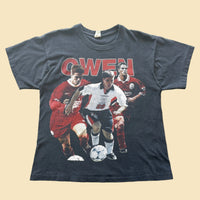90s Michael Owen Liverpool England Rap Tee L