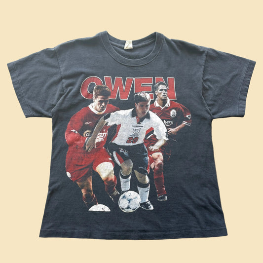 90s Michael Owen Liverpool England Rap Tee L