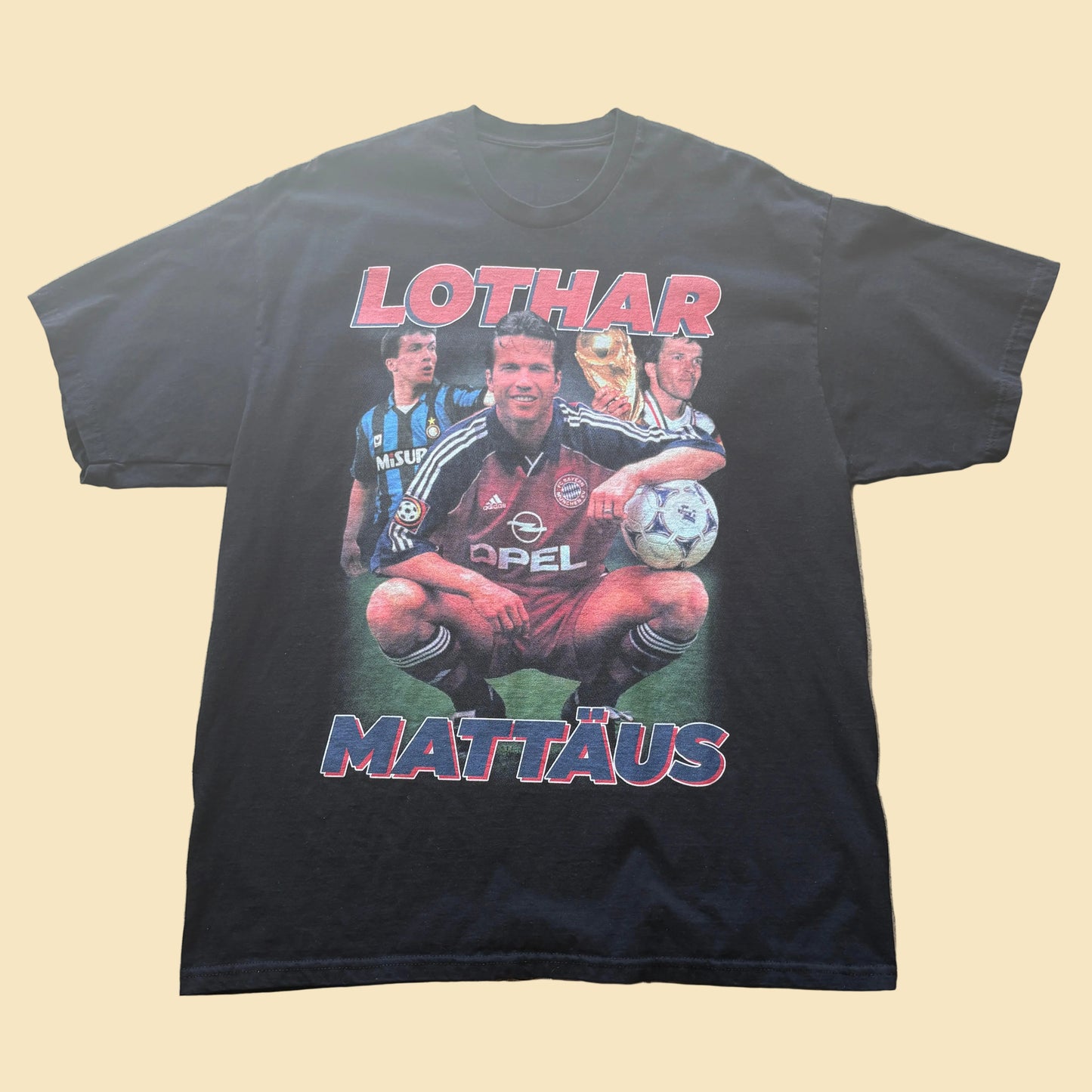 90s Lothar Matthaus Wrap Tee XL