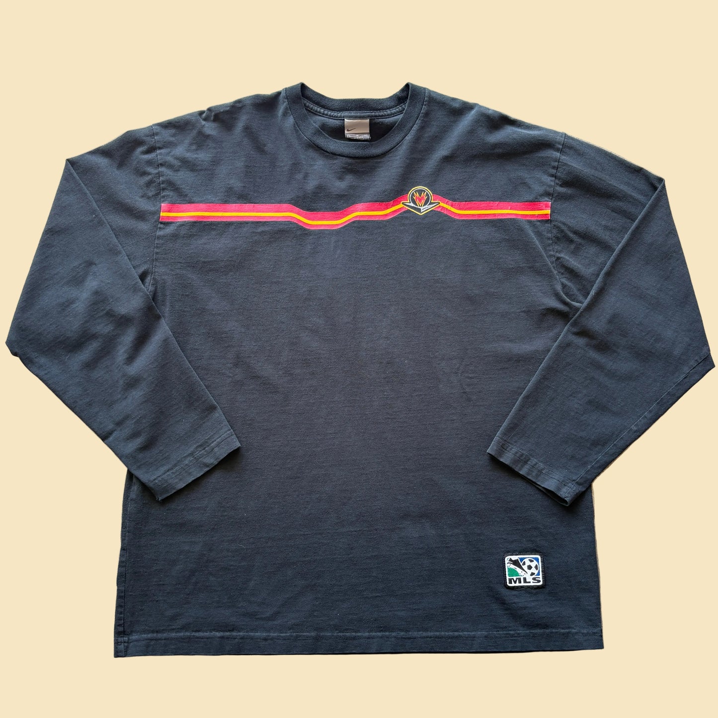 2000s Dallas MetroStars MLS Nike Center Swoosh Longsleeve