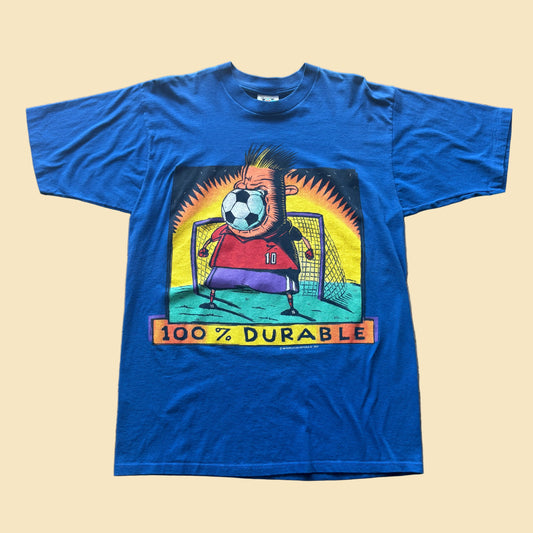 Vintage Soccer Art Tee XL