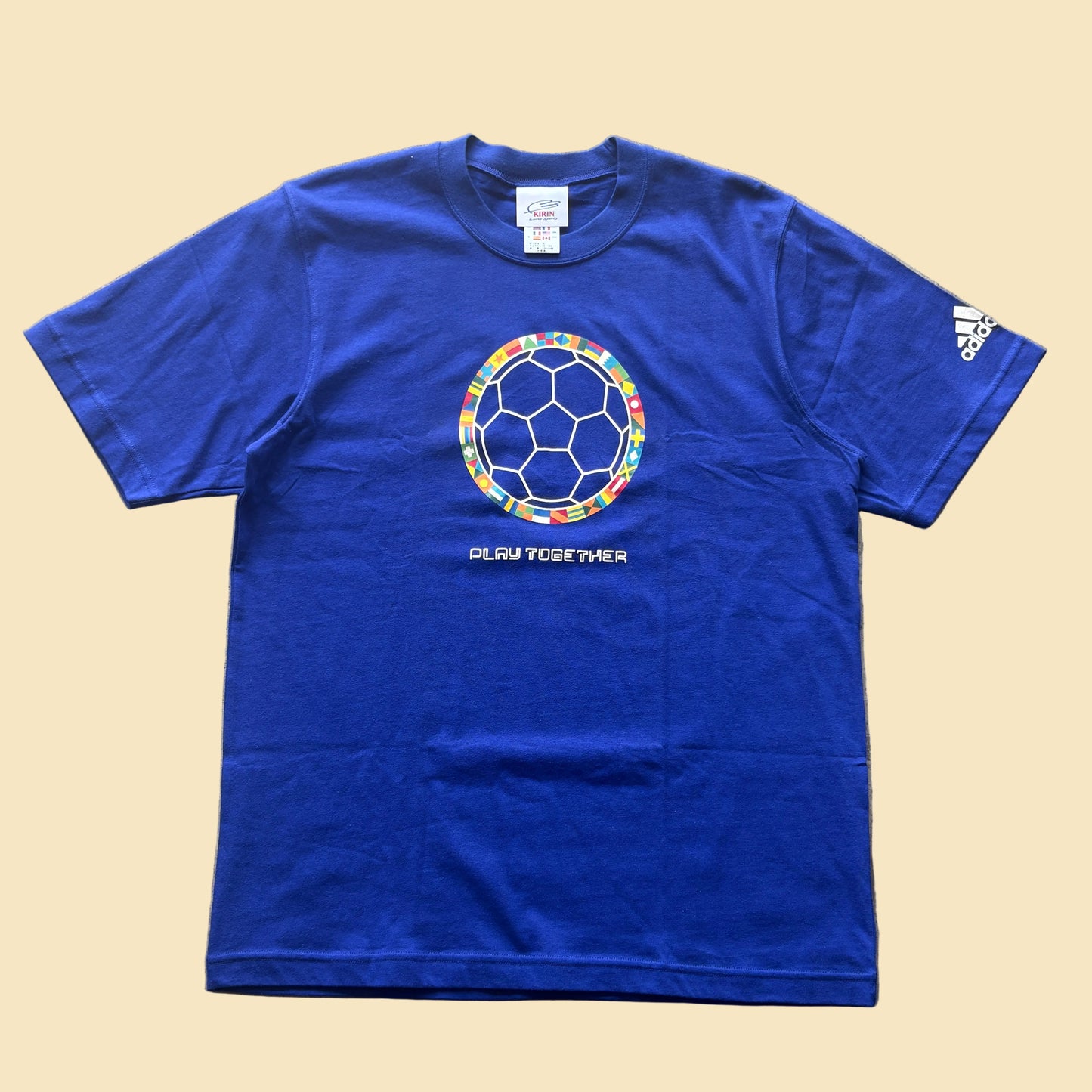 2002 Japan World Cup Blue Tee L