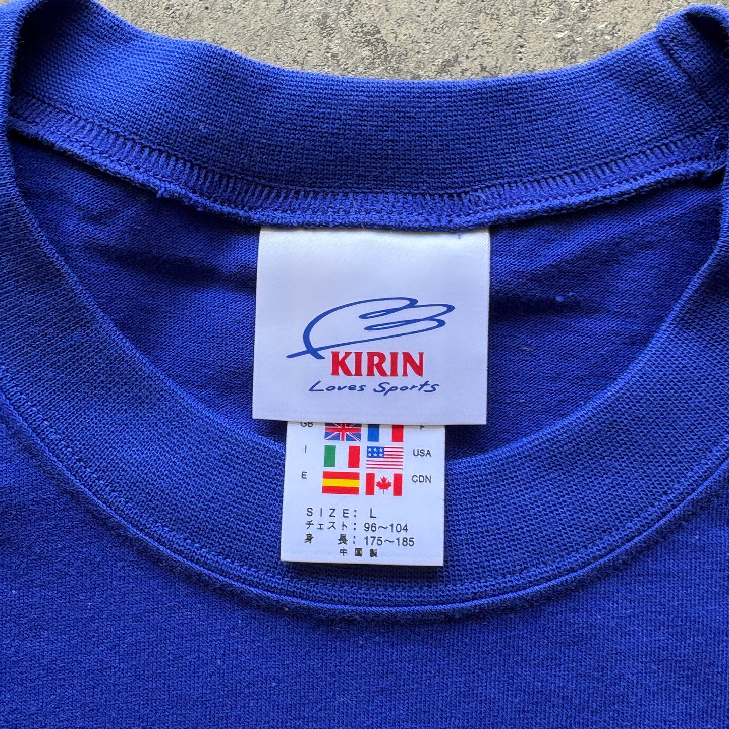 2002 Japan World Cup Blue Tee L