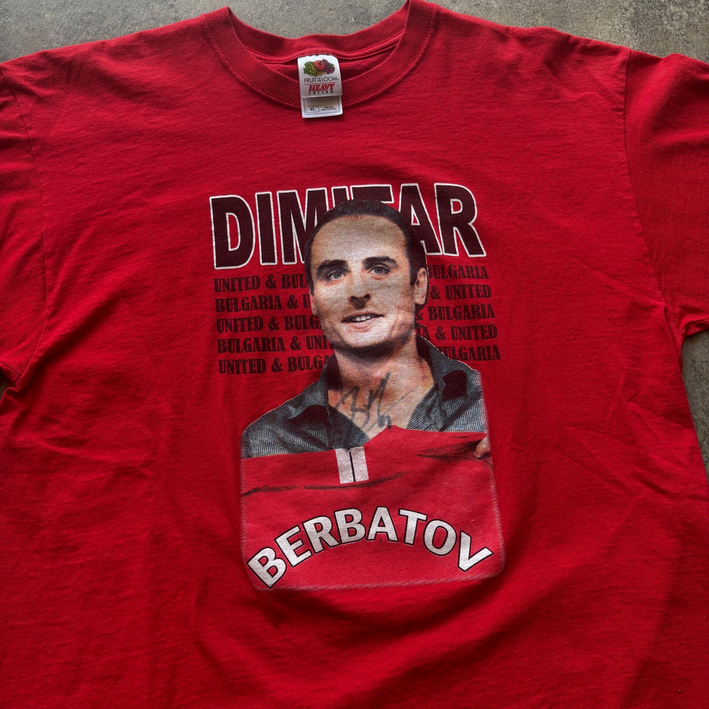 2000s Dimitar Berbatov Manchester United Player Tee Auto? XL