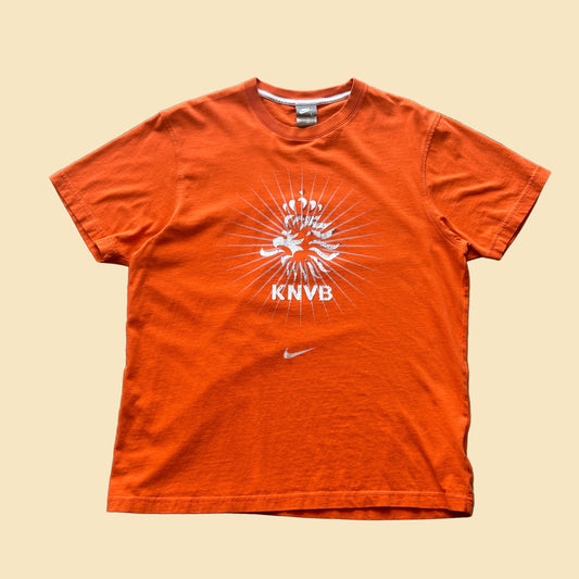 Y2K Nike Orange Netherlands Tee L