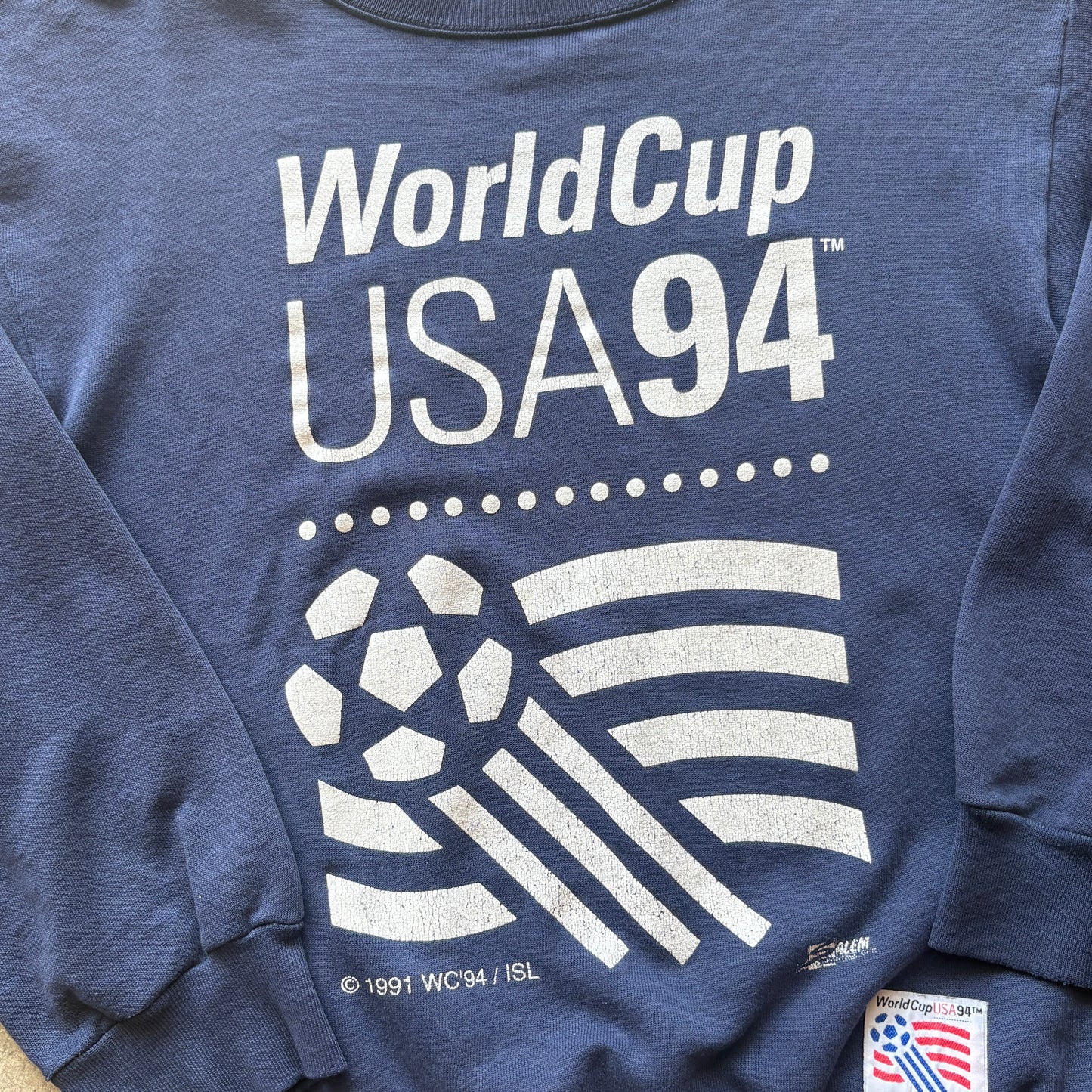 1994 Salem Sportswear World Cup Navy Crewneck M
