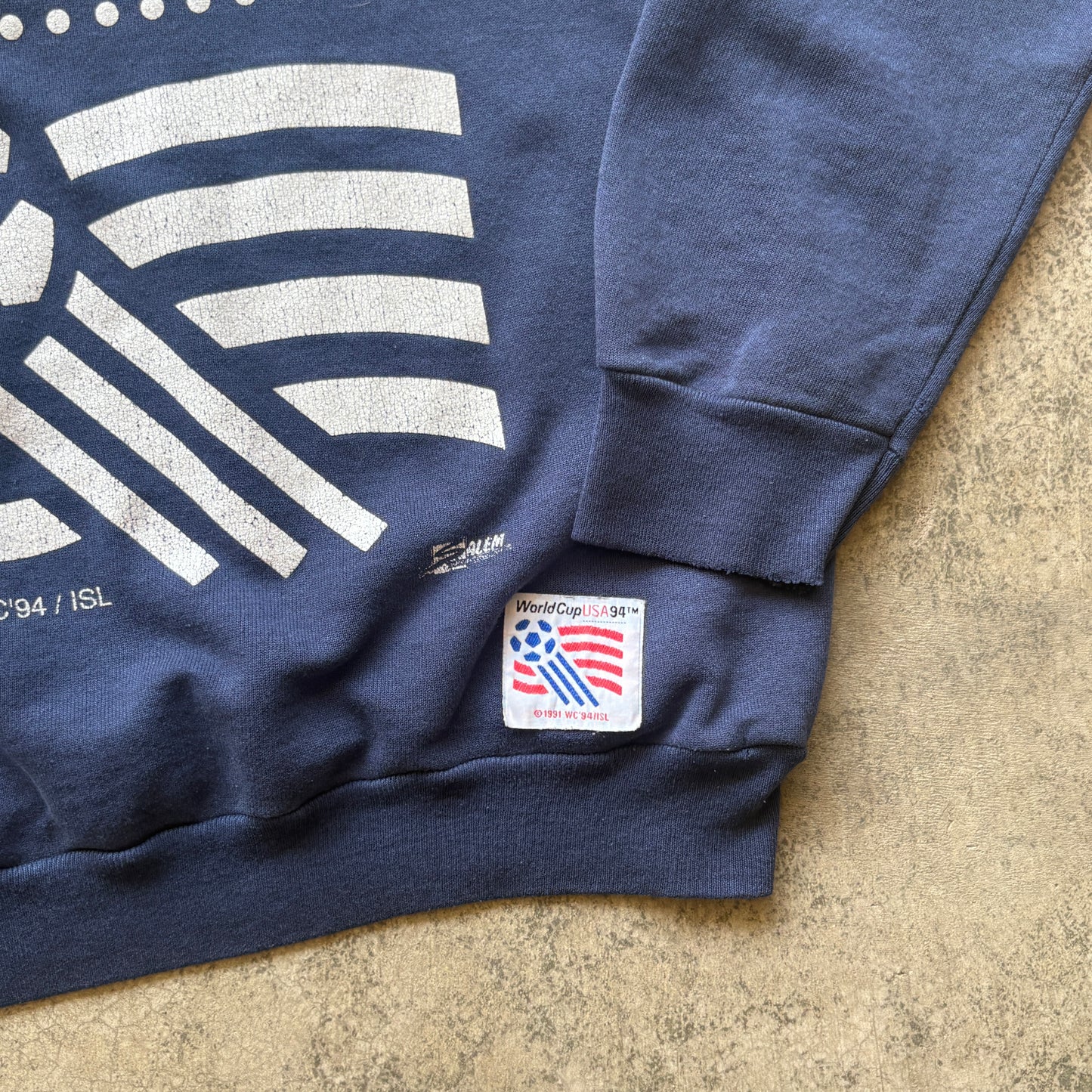 1994 Salem Sportswear World Cup Navy Crewneck M