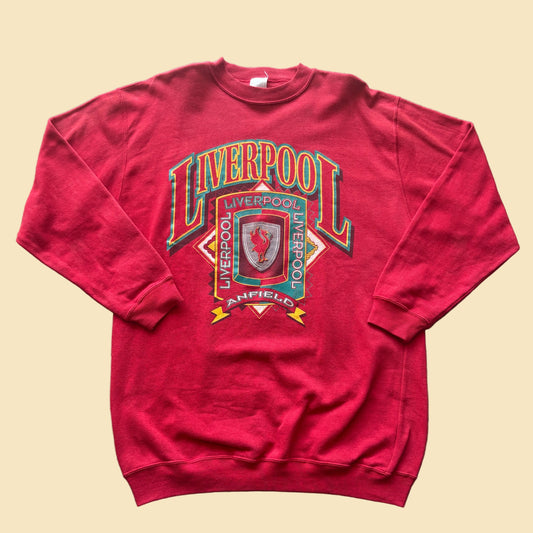 90s Liverpool FC Crewneck Sweatshirt XL