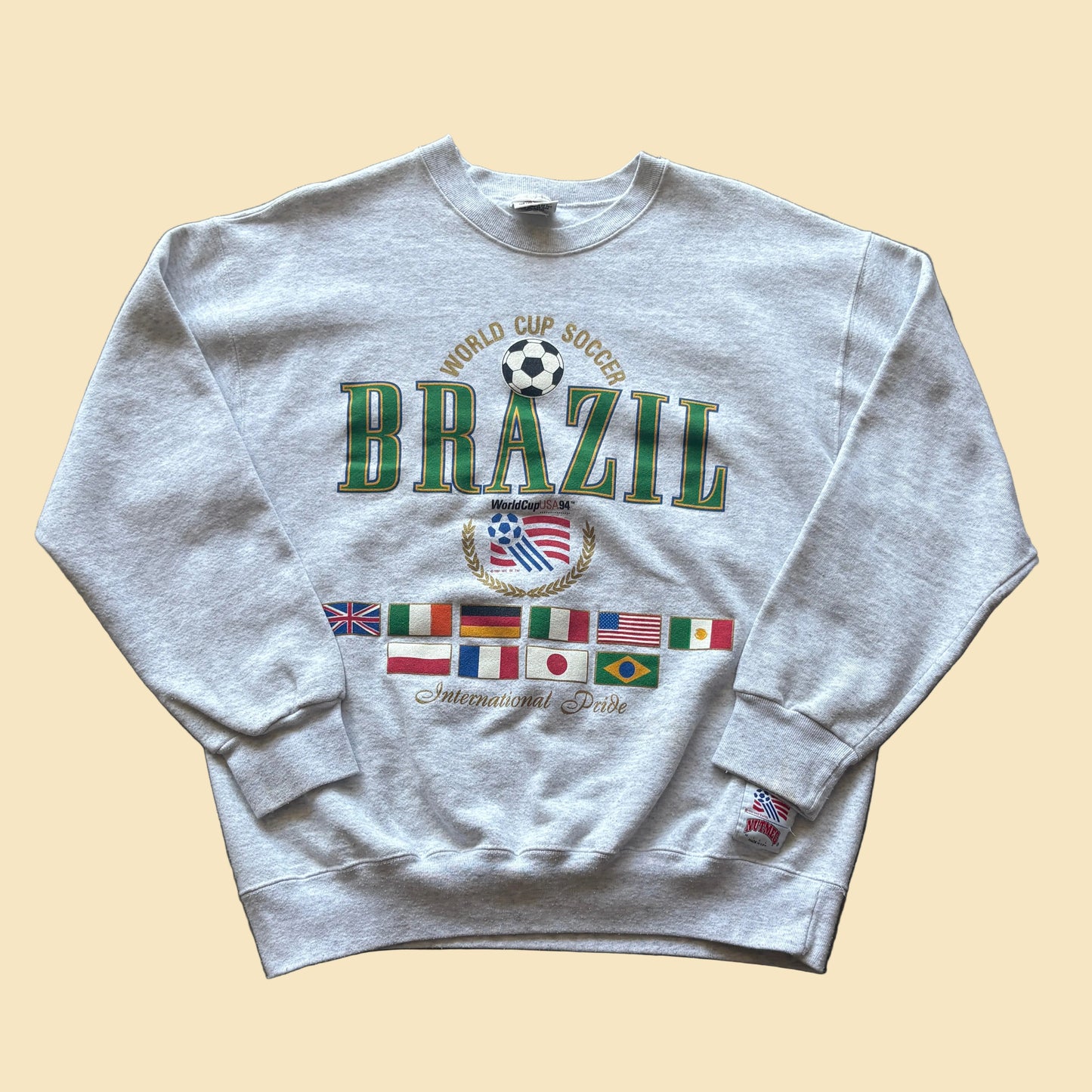 1994 World Cup Brazil Crewneck Sweatshirt Nutmeg L