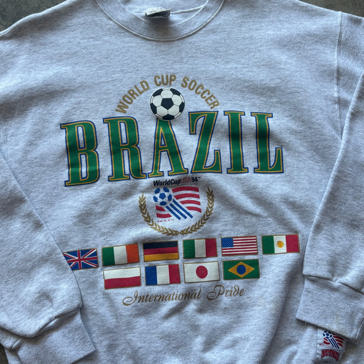 1994 World Cup Brazil Crewneck Sweatshirt Nutmeg L
