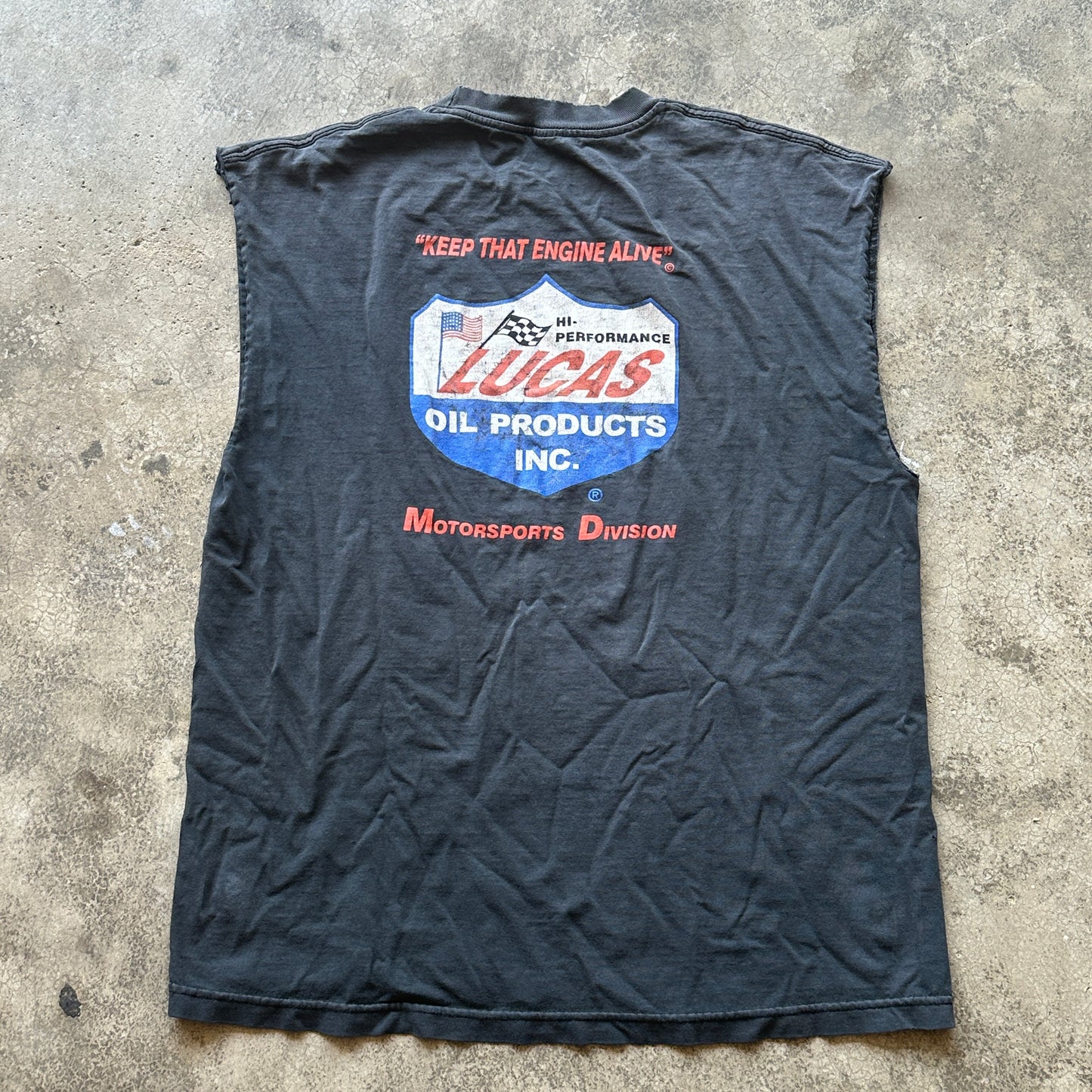 XL Lucas Oil KiK Cutoff Tee