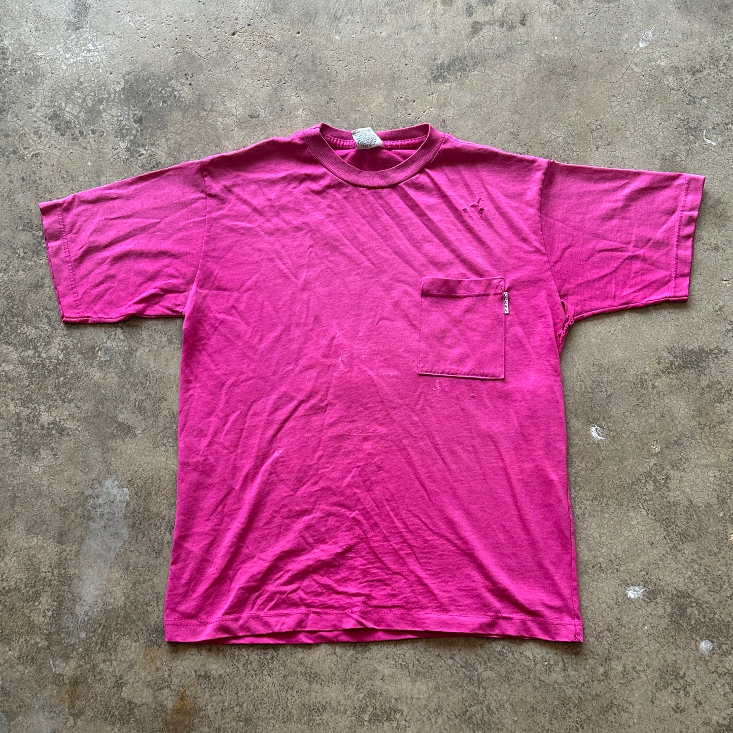 M Pink KiK Pocket Tee