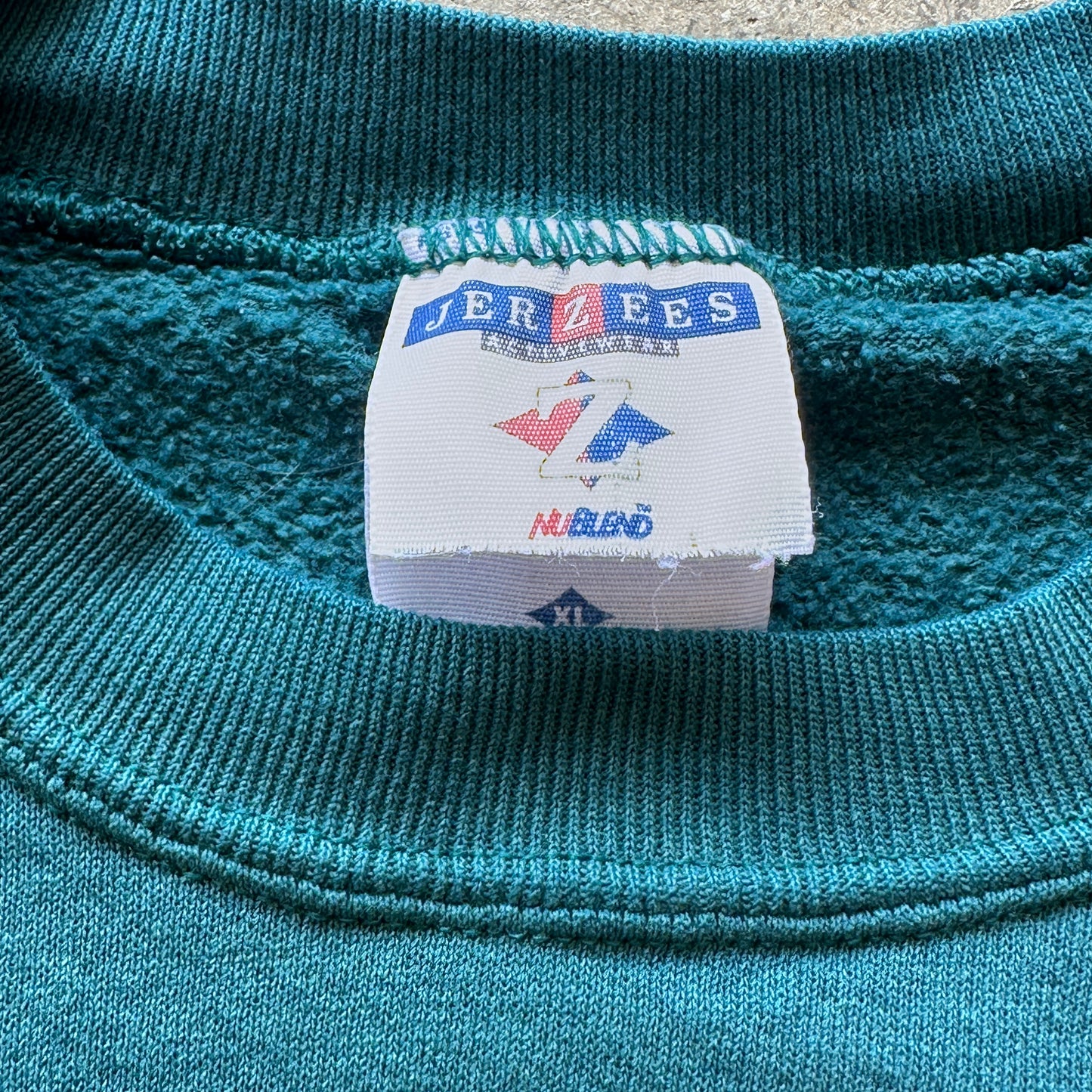 XL Teal Jerzees KiK Crewneck