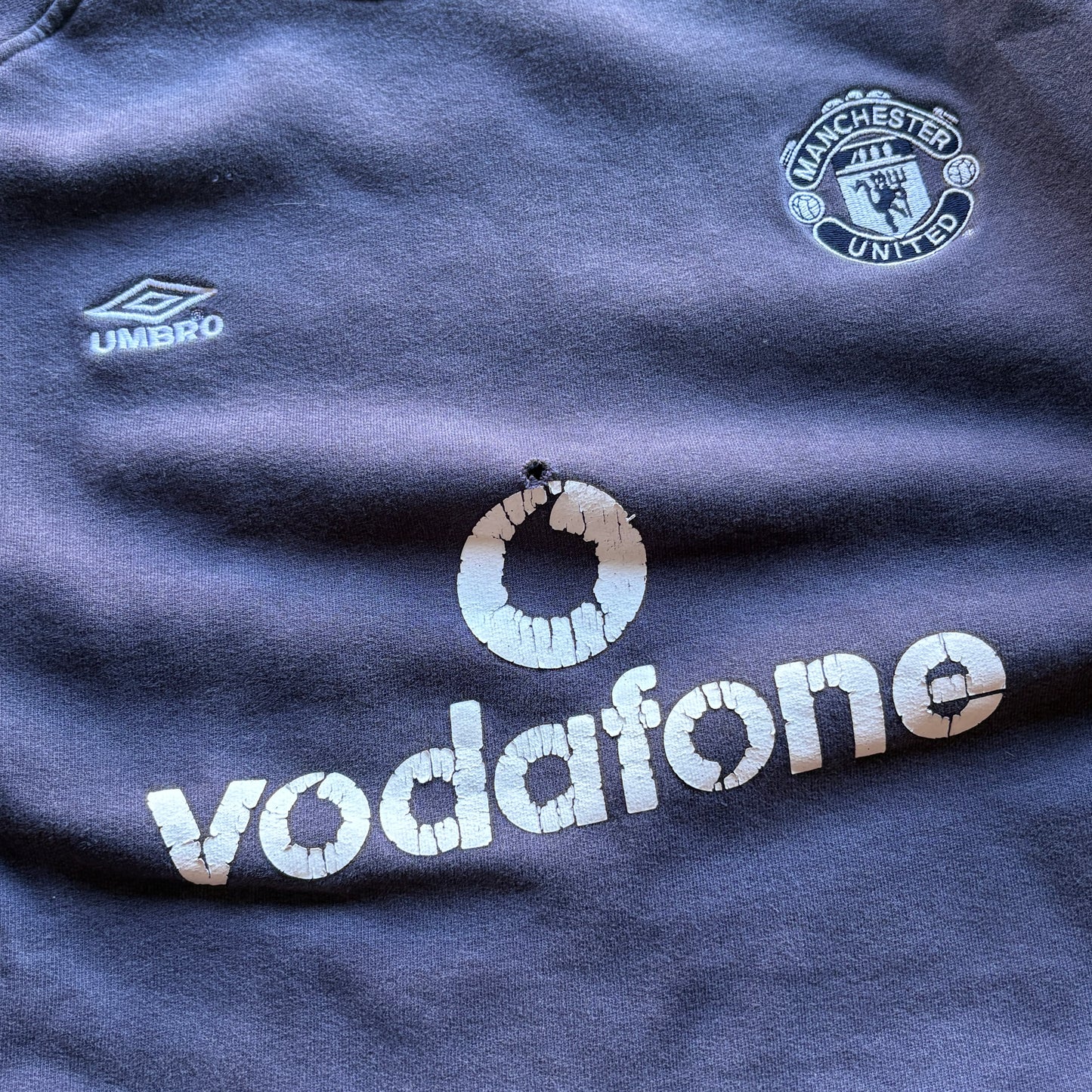 Vintage Man U Vodafone Training Crewneck